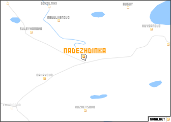 map of Nadezhdinka