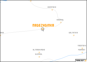 map of Nadezhdinka