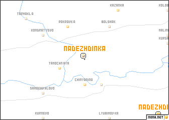 map of Nadezhdinka