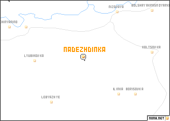 map of Nadezhdinka