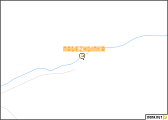 map of Nadezhdinka