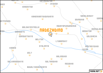 map of Nadezhdino