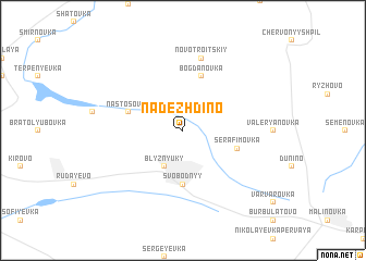 map of Nadezhdino