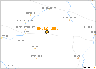 map of Nadezhdino