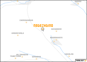 map of Nadezhdino