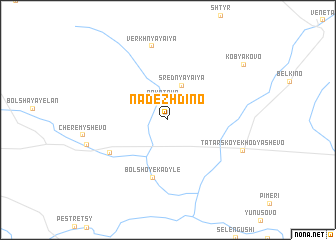 map of Nadezhdino