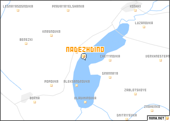 map of Nadezhdino