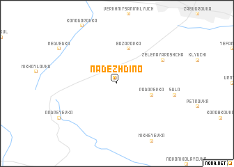 map of Nadezhdino