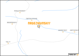 map of Nadezhdinskiy