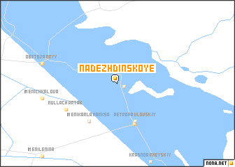 map of Nadezhdinskoye