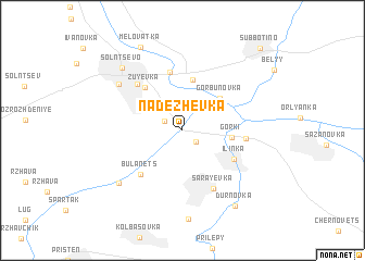 map of Nadëzhevka