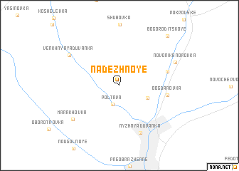 map of Nadezhnoye