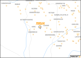 map of Nadīk