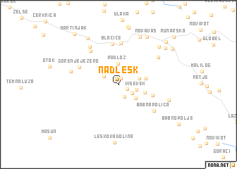 map of Nadlesk