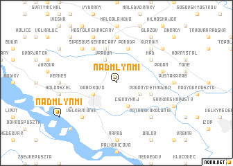 map of Nad Mlynmi