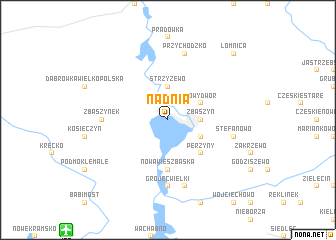 map of Nądnia