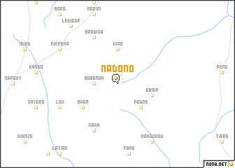 map of Nadono