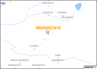 map of Nadporozh\