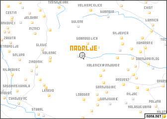 map of Nadrlje