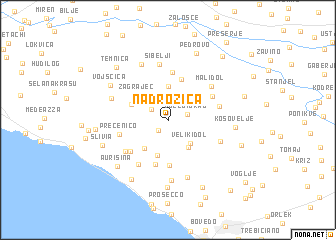 map of Nadrožica