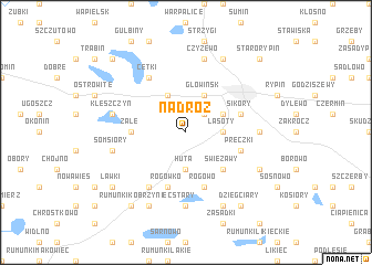 map of Nadróż