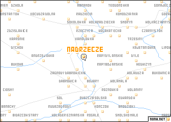 map of Nadrzecze