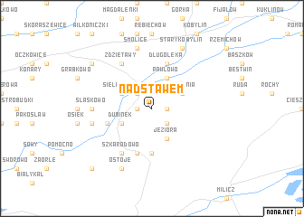 map of Nadstawem