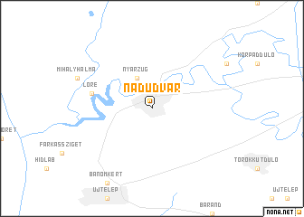 map of Nádudvar