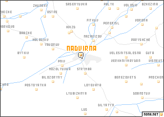 map of Nadvirna