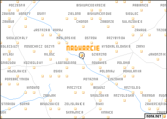 map of Nadwarcie