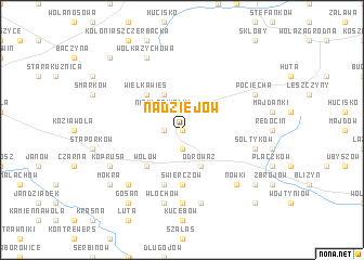 map of Nadziejów