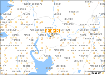 map of Naegi-ri