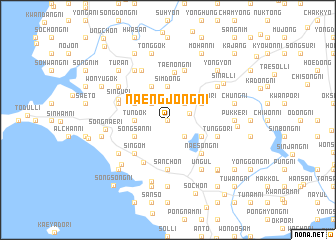 map of Naengjŏng-ni