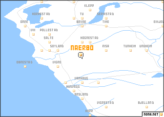 map of Nærbø