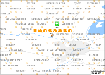 map of Næsbyhoved-Broby