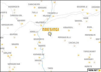 map of Naesin\