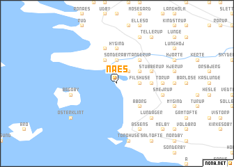 map of Næs