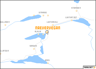 map of Nævervegan