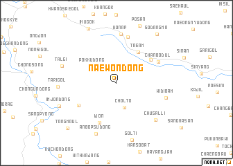 map of Naewŏn-dong