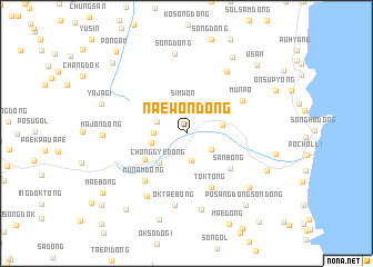 map of Naewŏn-dong