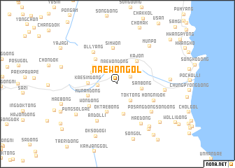map of Naewŏn-gol