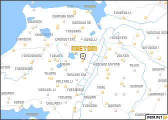 map of Naeyo-ri