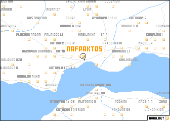 map of Náfpaktos