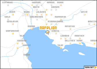 Náfplion (Greece) map - nona.net