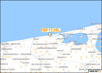 map of Naft Chāl