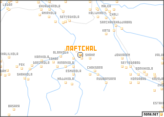 map of Naft Chāl