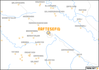 map of Naft-e Sefīd