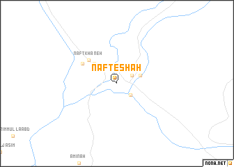 map of Naft-e Shāh