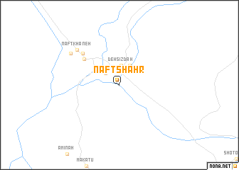 map of Naft Shahr