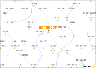 map of Nagabaré